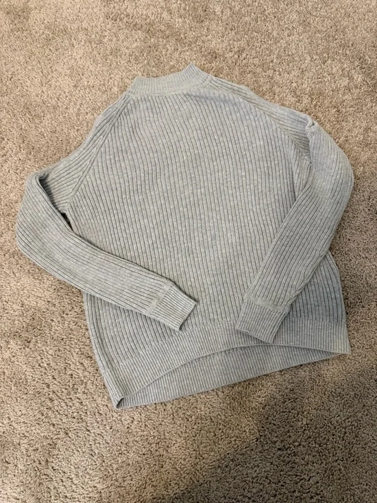 Off-Shoulder Ribbed Sweater, XS - Picture 2 of 6